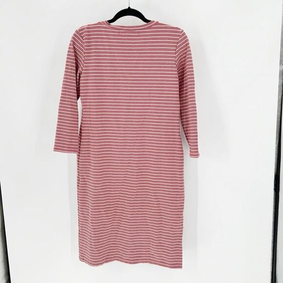 Sonnet James Reese Red White Stripe Knit Play Dress preppy minimalist size M - Picture 2 of 5